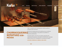 Tablet Screenshot of kaferchurrasqueiras.com.br